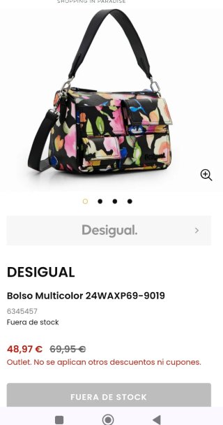 Bolso Desigual estampado floral.