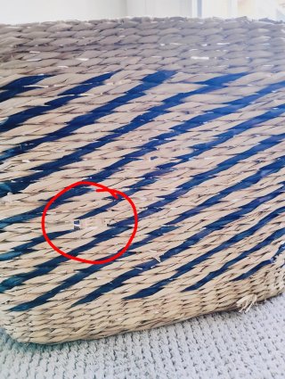 Cesta Mimbre Beige y negra
