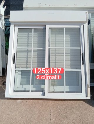 Ventana corredera aluminio 142x141
