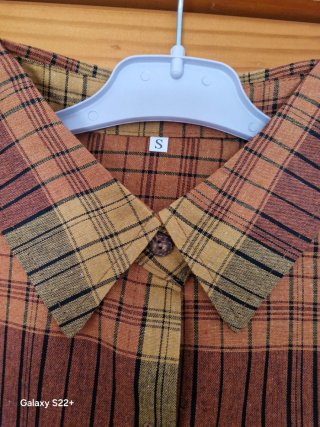Camicia a quadri da donna taglia S
