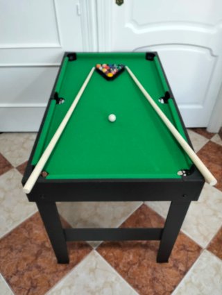 Mesa multijuegos 3 en 1. Futbolín, hockey y billar