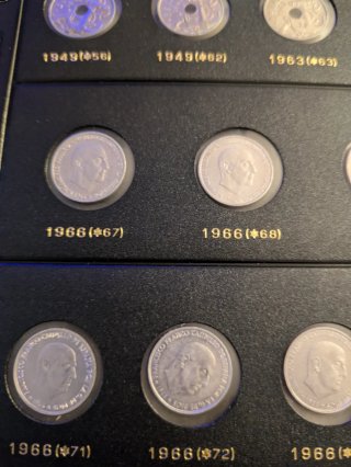 Colección Monedas Estado Español 1949-1966