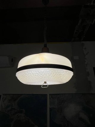 Lampada sospensione anni'60 in perspex