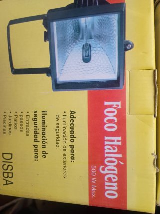 Foco Halógeno DISBA 500W 4 unidades precio por 4