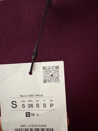 Falda Zara Morada Talla Única