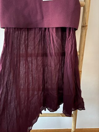 Falda Zara Morada Talla Única