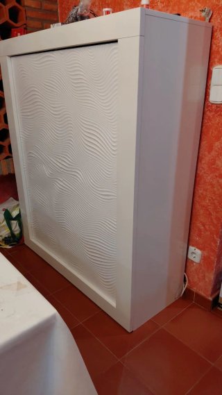 Mueble salón/vajillero/TV/armario blanco