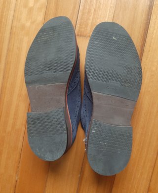 Zapatos de ante azul EL GANSO nº40