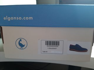 Zapatos de ante azul EL GANSO nº40