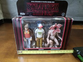 Figuras Stranger Things Will, Dustin y Demogorgon