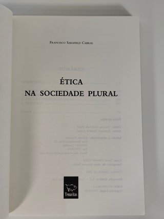 Ética na Sociedade Plural de Francisco Cabral