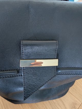 Mochila Uterqüe Piel Negra