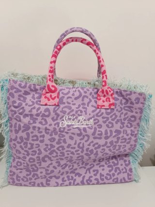 Borsa Saint Barth Leopardata Rosa