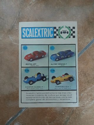Folleto Scalextric Exin