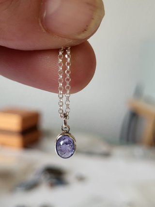 Colgante Tanzanita Natural Plata 925