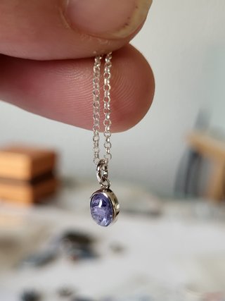 Colgante Tanzanita Natural Plata 925