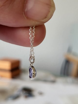 Colgante Tanzanita Natural Plata 925