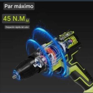 Taladro Atornillador Inalámbrico (2 Baterías)