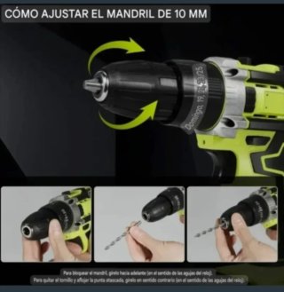 Taladro Atornillador Inalámbrico (2 Baterías)