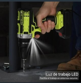 Taladro Atornillador Inalámbrico (2 Baterías)