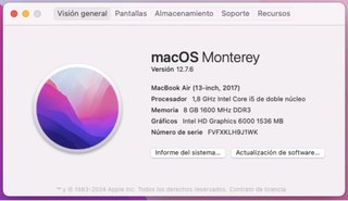 MacBook Air 13” 2017 Plata