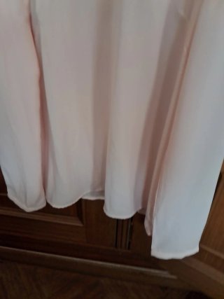 Blusa de encaje rosa y blanco