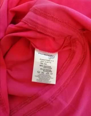 Completo bambina rosa con stampa love