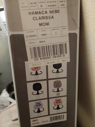 Hamaca bebé eléctrica giratoria