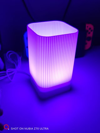 Lâmpada LED RGB 16 Cores Design Moderno 3D
