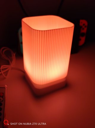 Lâmpada LED RGB 16 Cores Design Moderno 3D