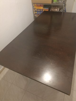 Mesa comedor madera maciza extensible