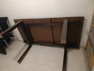 Mesa comedor madera maciza extensible