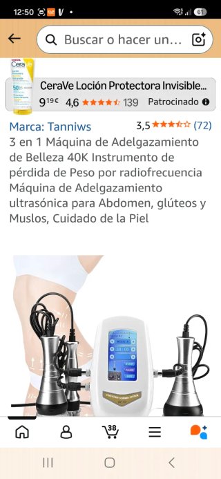Dispositivo Radiofrecuencia y Cavitación