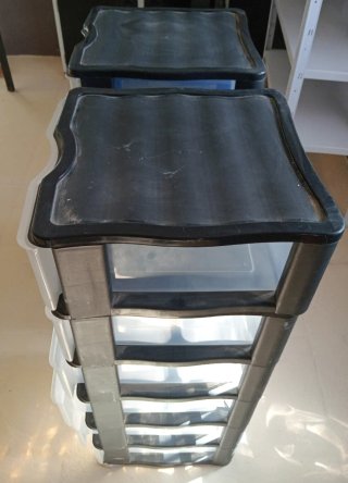 Cajoneras de plástico transparentes