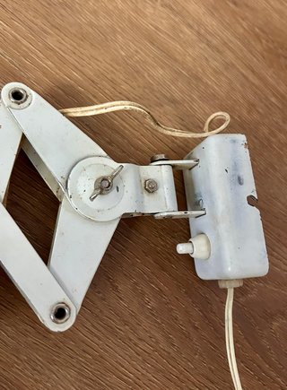 Lampada vintage a pantografo SIS Type 107 anni 50