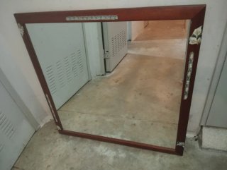 Espejo cuadrado madera