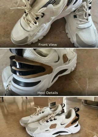 Zapatillas deportivas blancas y marrones T42