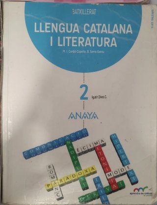 Llengua catalana i literatura, 2 Batxillerat