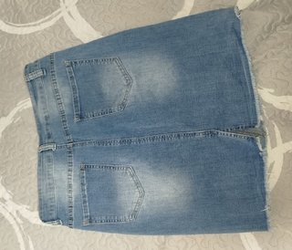Falda vaquera desgastada Talla 44