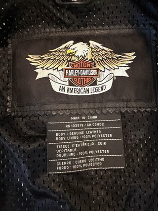 Giacca Harley Davidson Pelle Traforata