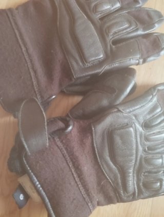 Guantes de cuero para moto/airsoft