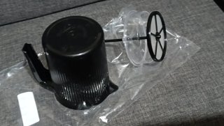 Espumador de Leche Manual 0.5L Negro