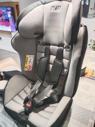 Silla de coche giratoria gris