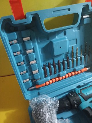 Taladro Atornillador Batería 21V + Accesorios
