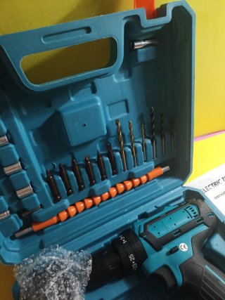 Taladro Atornillador Batería 21V + Accesorios