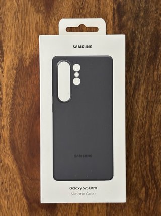 Funda Silicona Samsung Galaxy S25 Ultra Negra