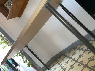 Mesa escritorio Ikea madera y metal