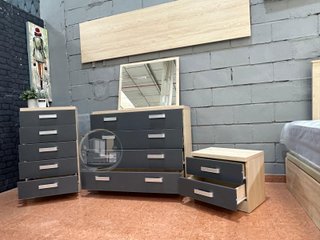 Pack Dormitorio Matrimonial JENI - Madera de Calidad