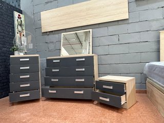 Pack Dormitorio Matrimonial JENI - Madera de Calidad