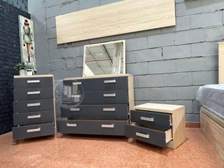 Pack Dormitorio Matrimonial JENI - Madera de Calidad